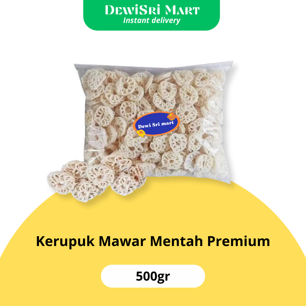 

Kerupuk Ikan Mawar Mentah Premium 500gr - Dewi Sri Mart