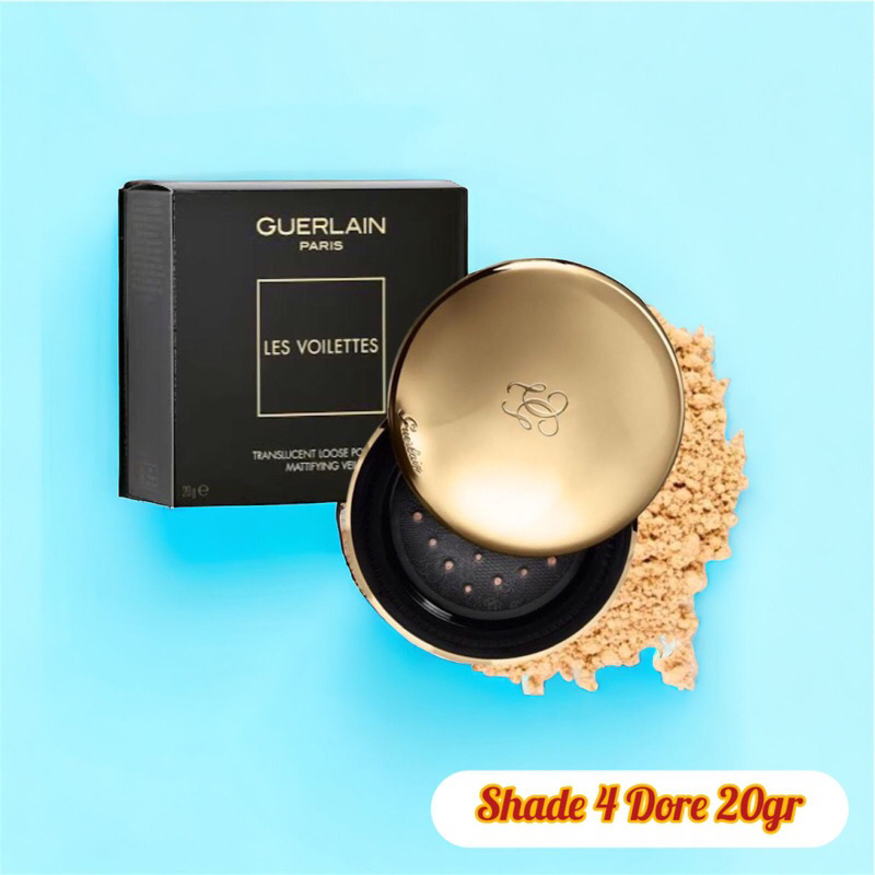 Guerlain Les Voilettes Translucent Loose Powder Shade 4 Dore 20grm - Bedak Tabur Product Full Size W