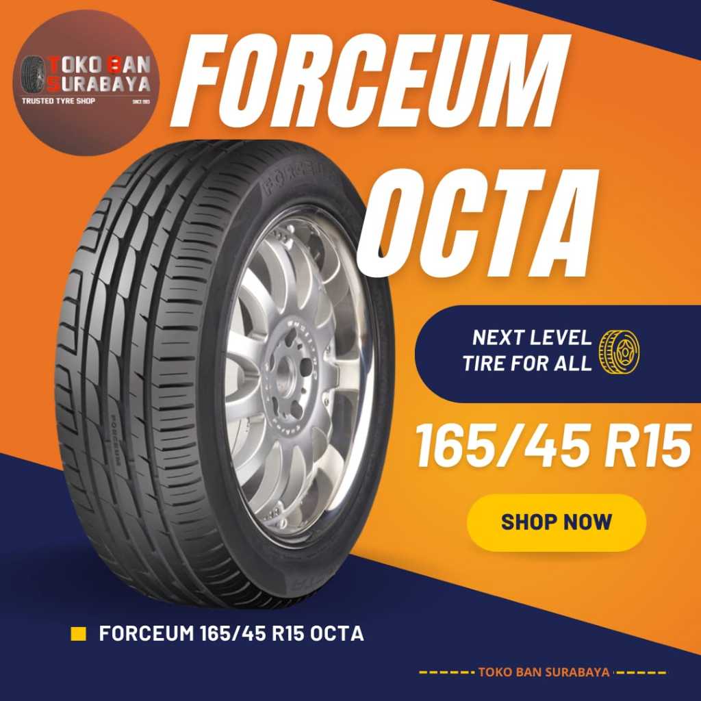 Forceum 165/45 R15 165/45/15 165/45R15 16545R15 16545 R15 R 15 OCTA untuk Wuling AirEV