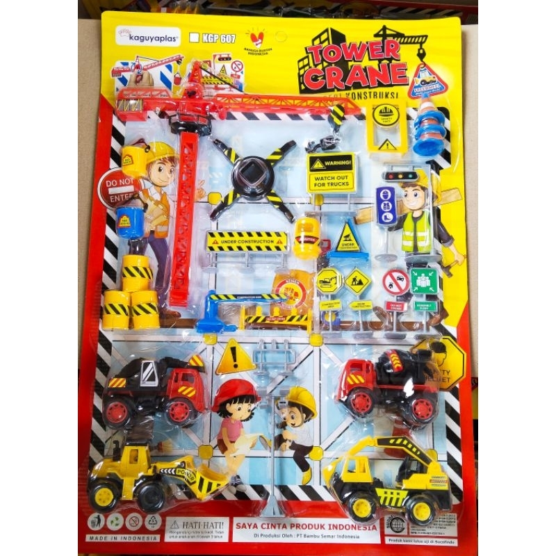 𝙋𝙏.𝙏𝙊𝙔𝙎 - Miniatur Truk Alat Berat / Tower Crane