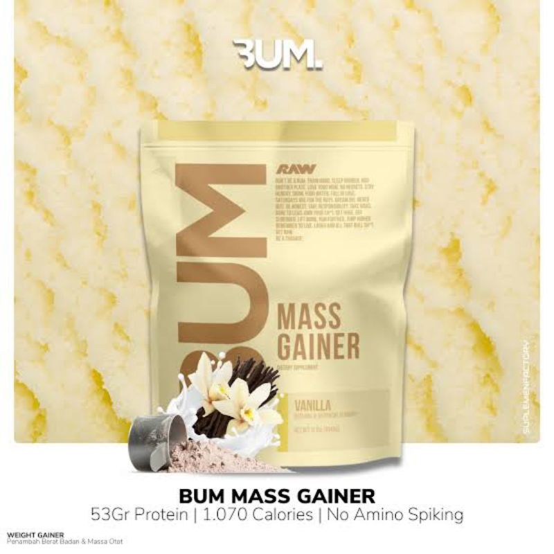 CBUM Raw Nutrition Mass Gainer 12lbs 12 lb BPOM