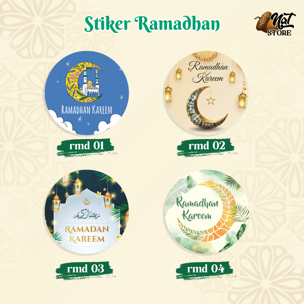 

STIKER TOPLES RAMADHAN / STIKER PUASA RAMADHAN / STICKER BULAT / STIKER KEMASAN PARCEL / STICKER HAMPERS