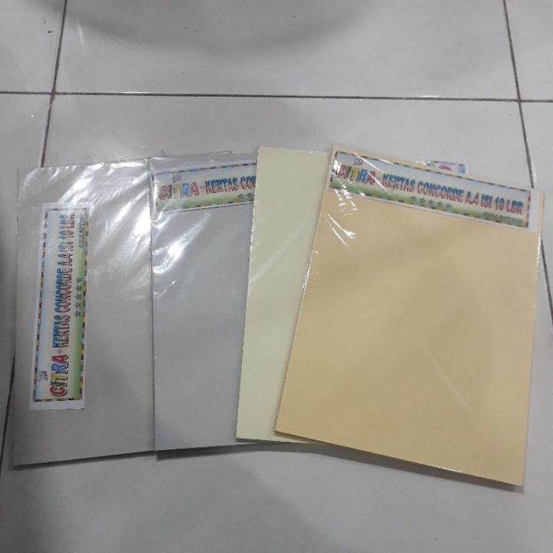 

KERTAS CONCORDE A4 ISI 10 LEMBAR : CITRA