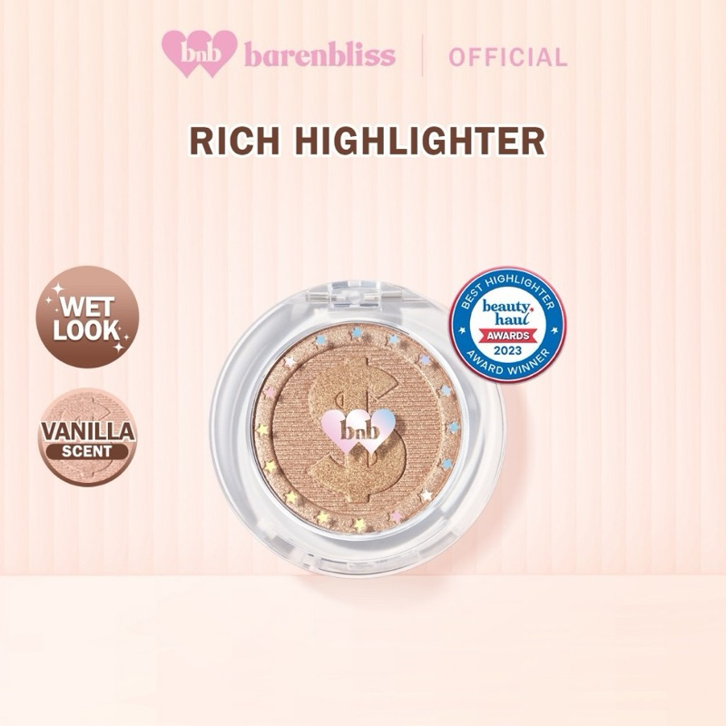 BNB barenbliss Highlight Rich Girl in Area Kosmetik Korea Face Highlighter Powder Make Up Pigmented
