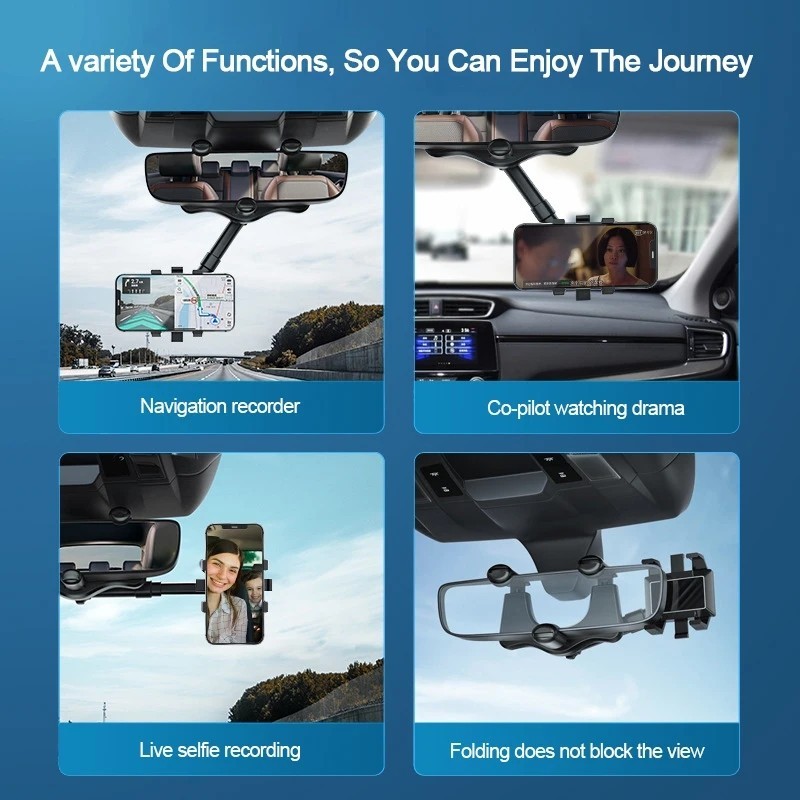 MH - Holder Kaca Spion Mobil Flexible Rearview Mirror Phone Holder H59