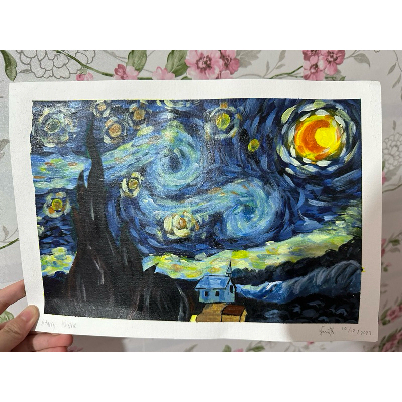 lukisan van gogh starry night painting