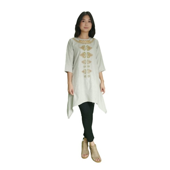 Versail Baju Muslim Anak Perempuan 11-14 Thn Green Malaysia PR1091 | Muslim Couple Keluarga