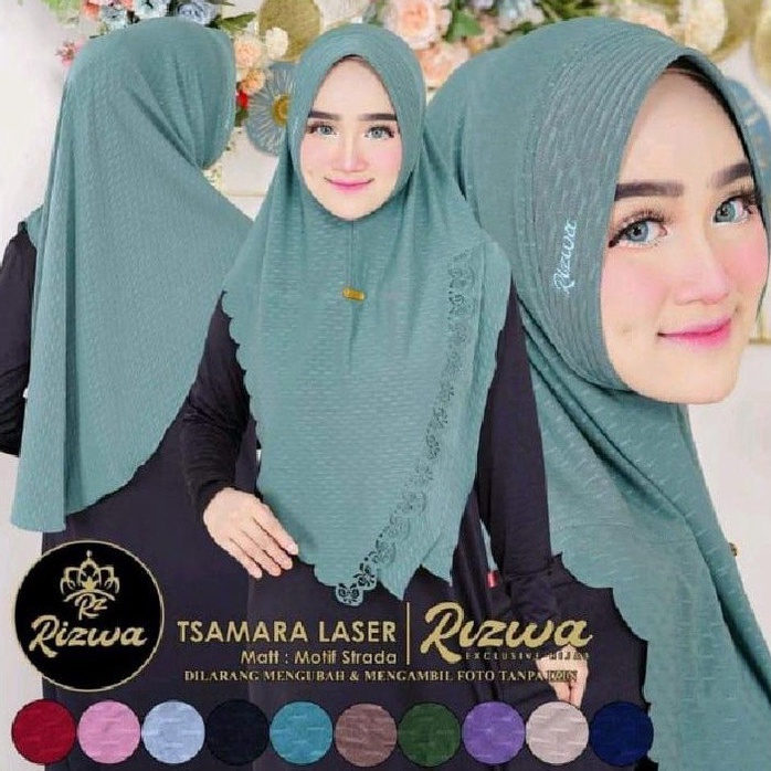 QDW995  Jilbab Instan Laser Cuting Tsamara By Rizwa