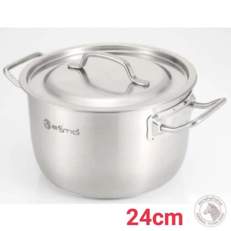 ZEBRA ESTIO PROS SAUCEPOT 24CM 162234 PANCI DENGAN TUTUP