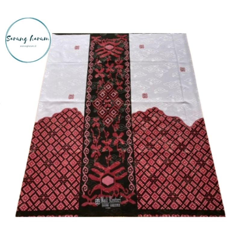 sarung - sarung bali lestari - putih merah