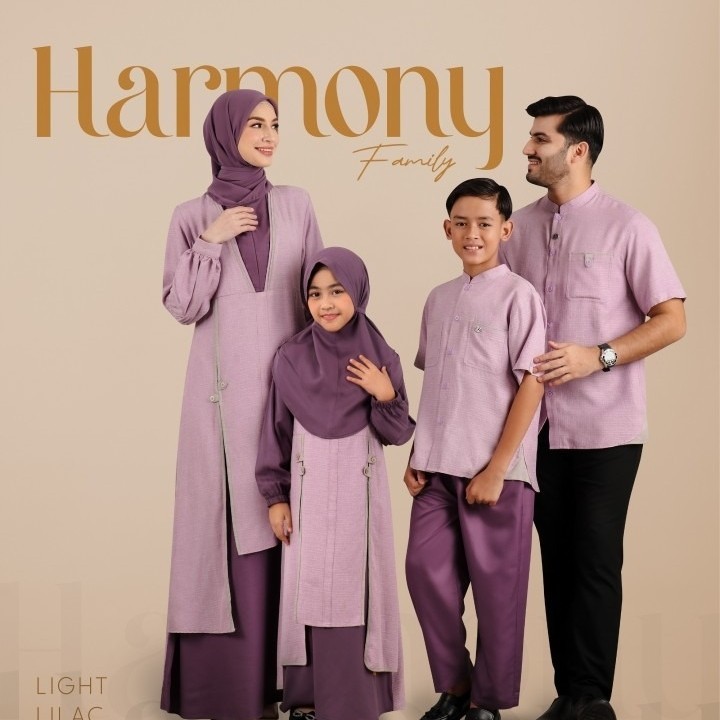 Nibras Rayya Series HARMONY LIGHT LILAC Bahan Vitara Viscose Mix Royal Toyobo Nyaman dan Casual Baju