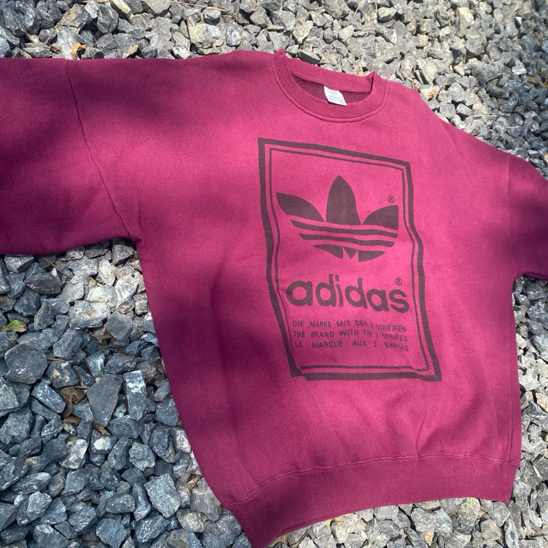 Vintage 80s Adidas Trefoil Crewneck