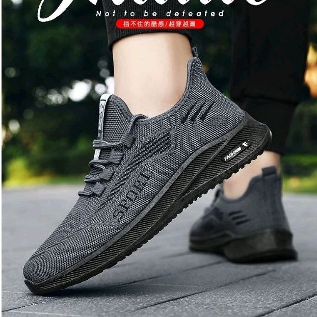 MAHGO READY SEPATU SNEAKERS PRIA TALI RAJUT SEPATU CASUAL PRIA RAJUT