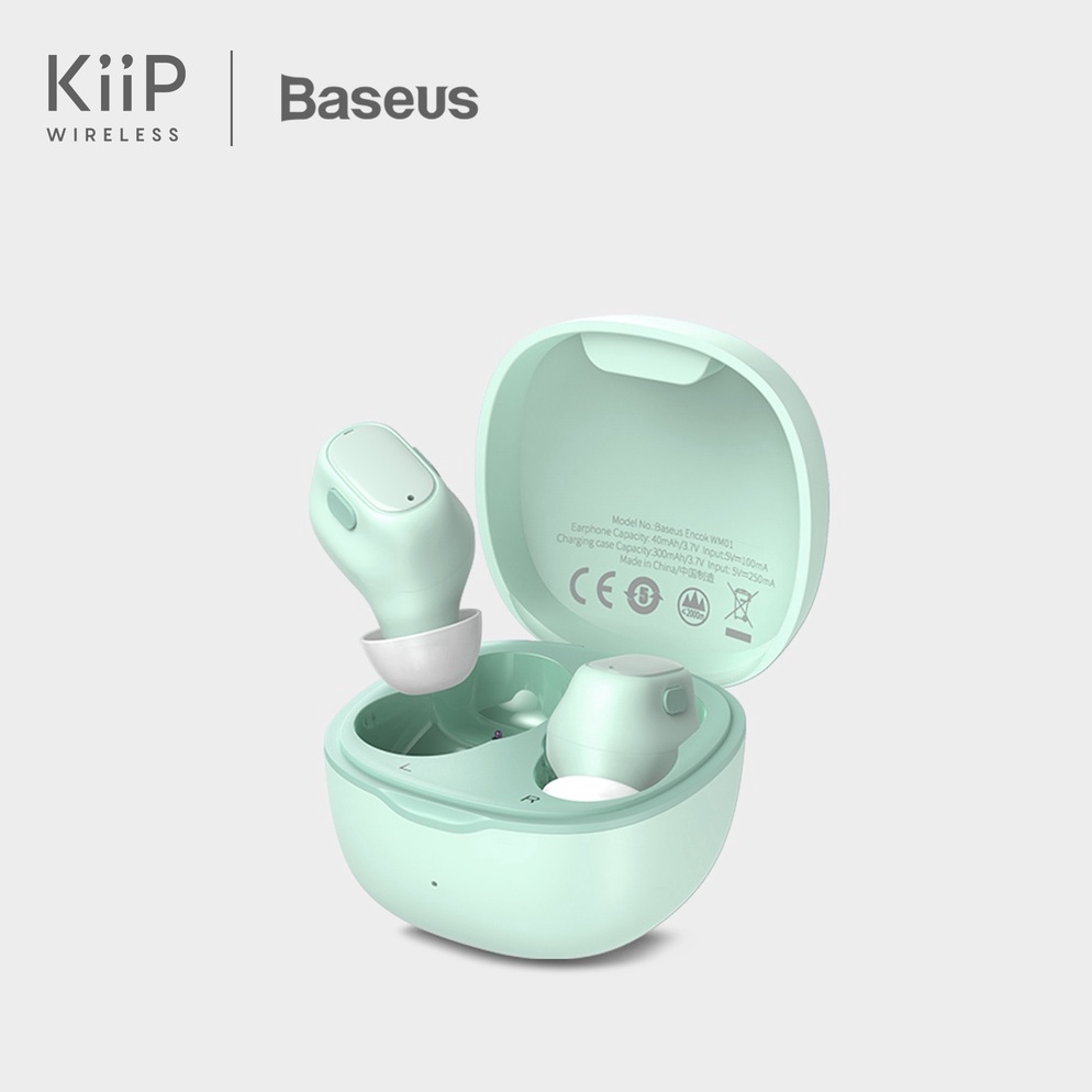 TERBARU KIIP X Baseus Encok WM1 True Wireless Bluetooth Earphone Mini Earbuds TWS