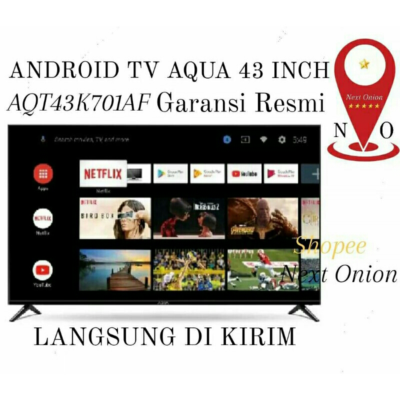 android tv led aqua 43 inch