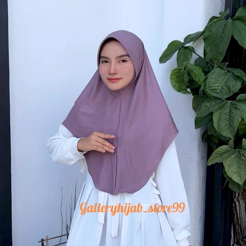 Jilbab Instan Pet Dagu Oval L | Hijab Dagu Oval Pet Premium
