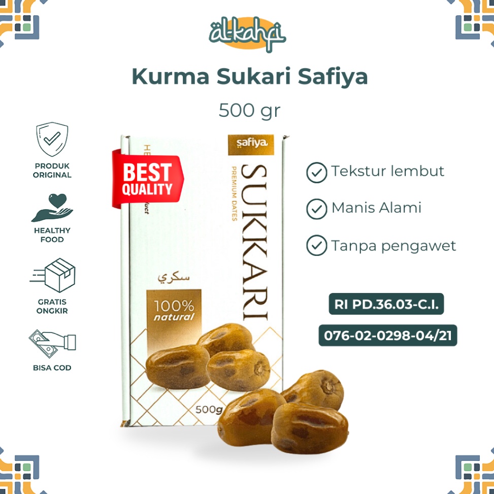 

SGG589 DISKON Kurma Sukari 5 Gram Kurma Raja Premium Original