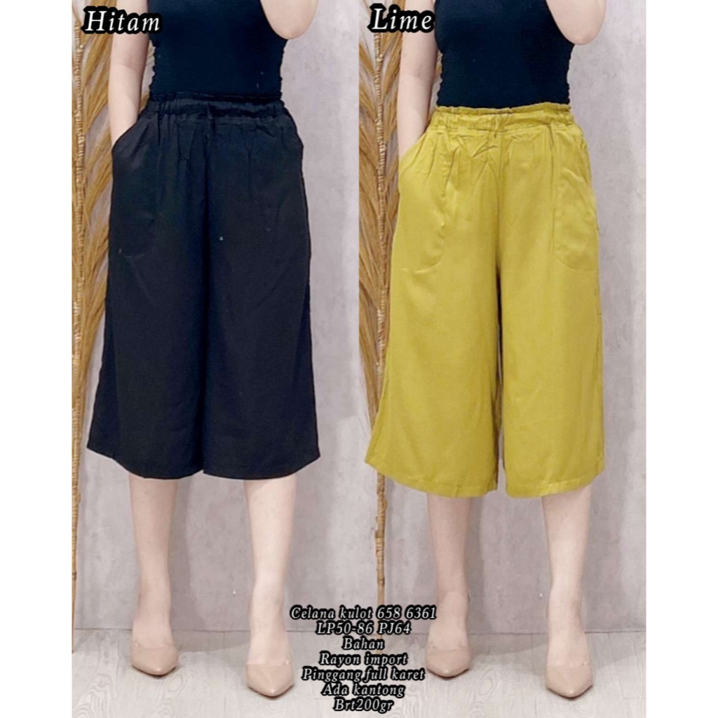 CELANA KULOT 658 6361 RAYON IMPORT