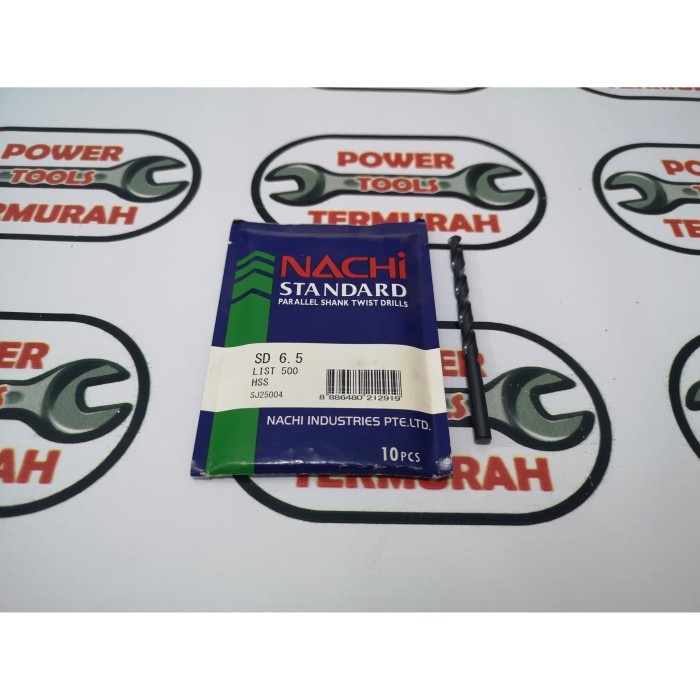 

NACHI Mata Bor Besi HSS 6.5 mm / straight shank drill asli SINGAPORE