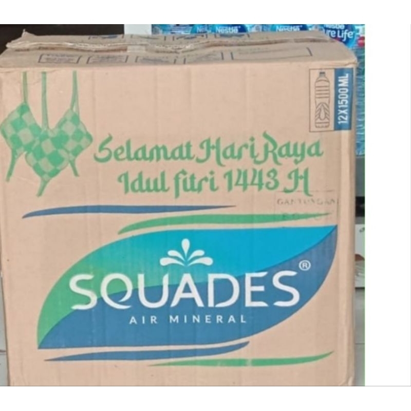 

Squades air mineral 1500 ml 1 dus isi 12 botol