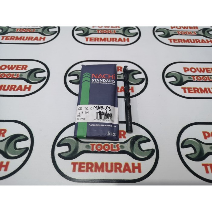 

NACHI Mata Bor Besi HSS 10.0 mm / straight shank drill asli SINGAPORE