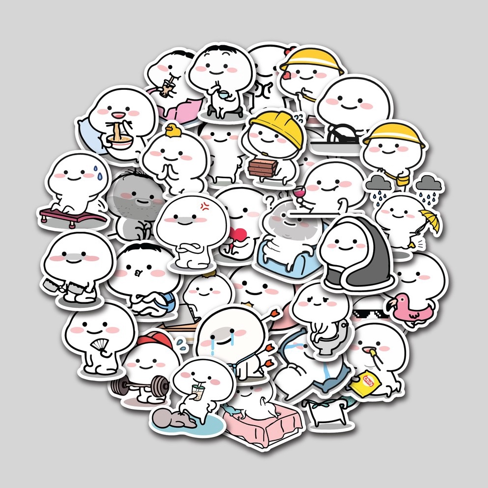 Sale Terbatas STICKER PACK QUBY PENTOL  STIKER TUMBLER LAPTOP  STICKER KOPER HELM