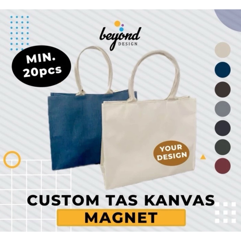 Tas Kanvas Denim Hampers Custom Tas Souvenir Tas Hampers