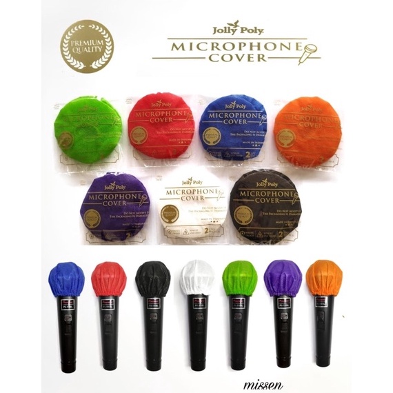 PALING LARIS mic 5PCS JOLLY POLY Cover Mic  Pembungkus Mic Cover Mikrofon Mikrofon