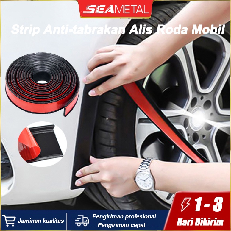 Langsung Atc SEAMETAL Karet Fender Mobil Strip Antitabrakan Alis Roda Mobil Karet Pelindung Fender M