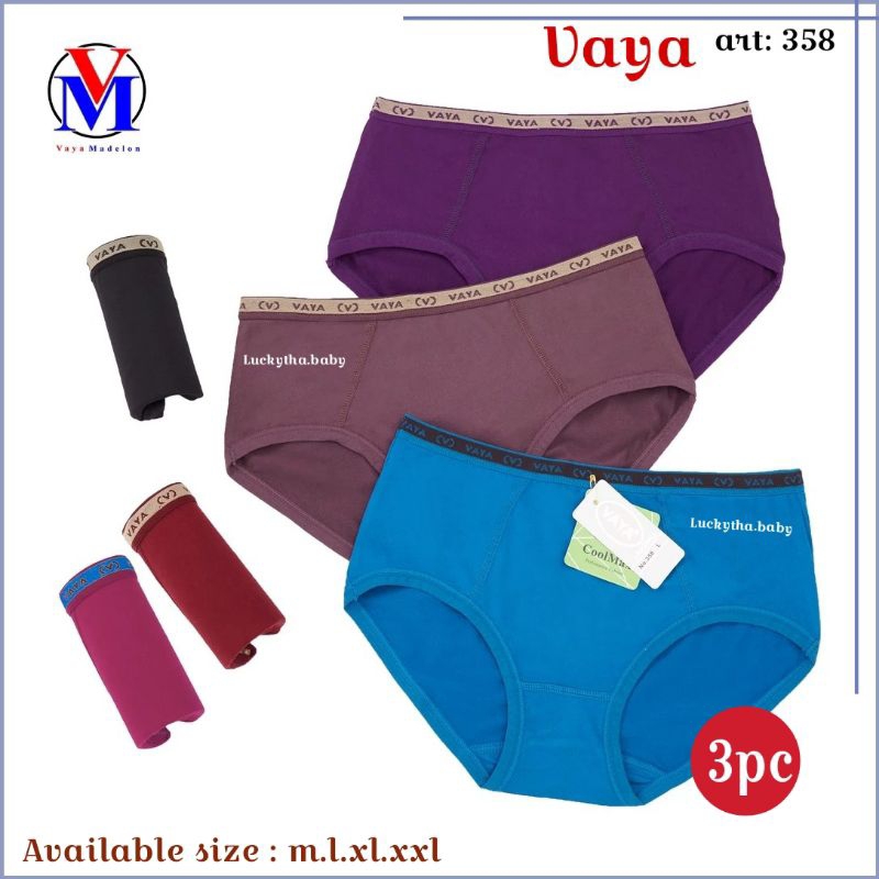 Ay00 6pc VAYA - celana dalam wanita vaya 298 , 358 / CD wanita dewasa dan remaja vaya / CD vaya 358