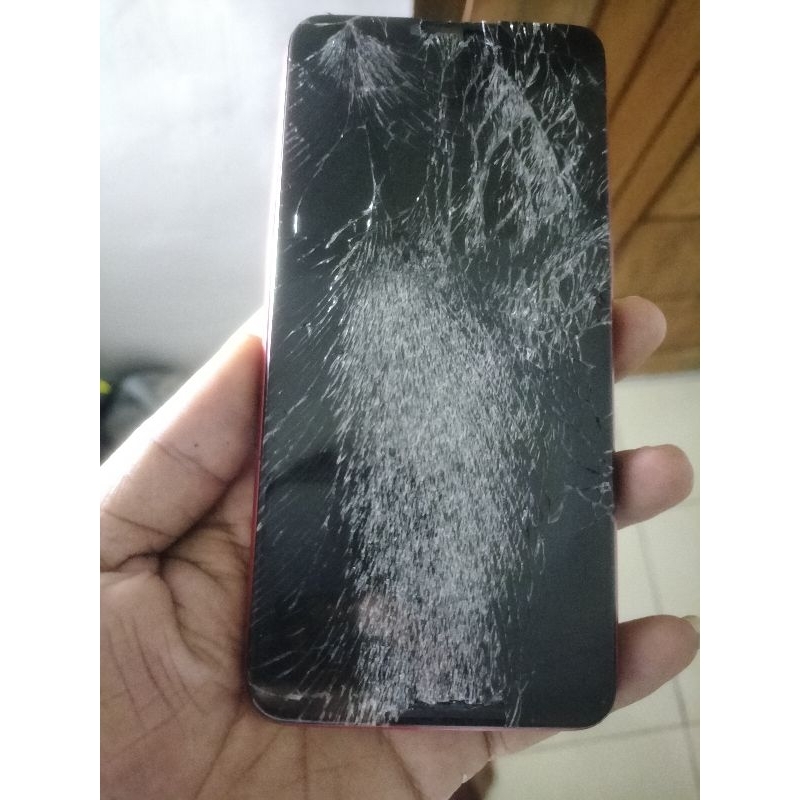 oppo pecah lcd hidup di cas getar