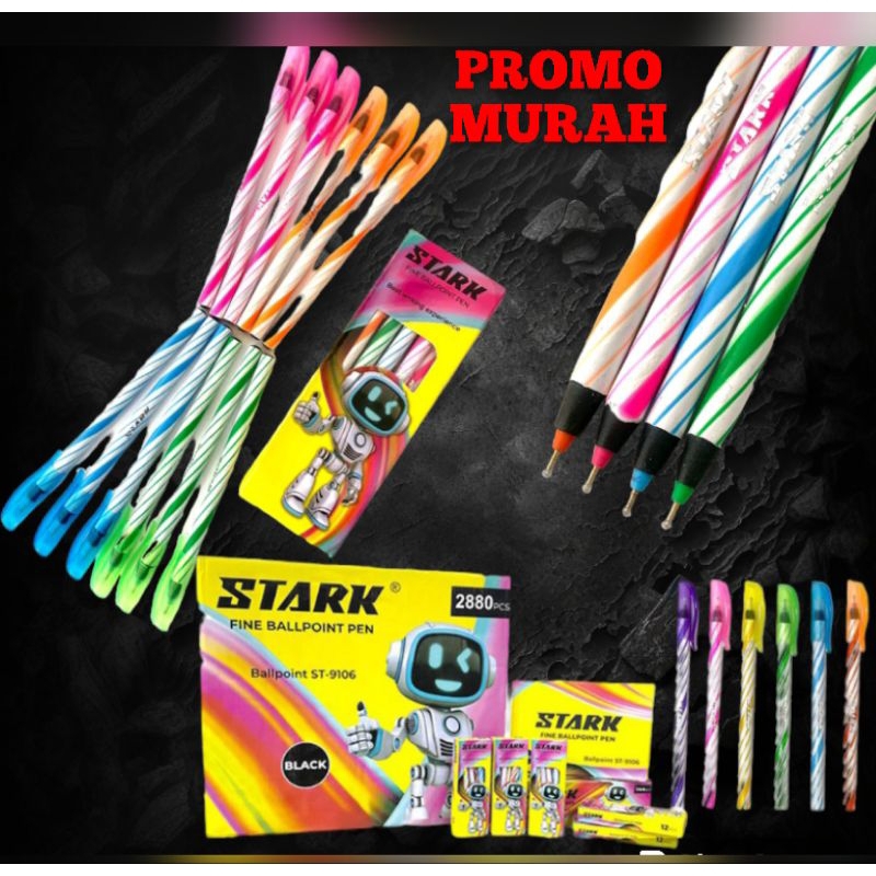 

PULPEN MURAH STARK ST-9106(ANTI LUNTUR DAN TINTA HITAM PEKAT)