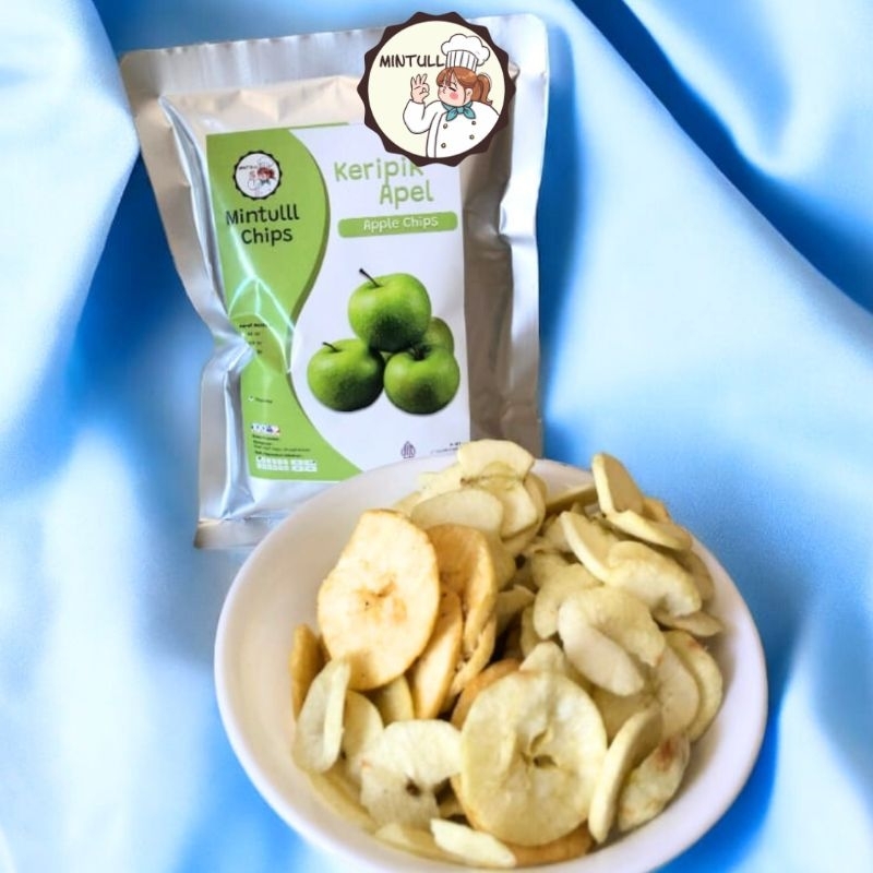 

CAMILAN KERIPIK BUAH OVEN APEL STANDAR MINTULLL APPLE CHIPS 100 GRAM SNACK ENAK MURAH OLEH-OLEH KHAS BATU MALANG