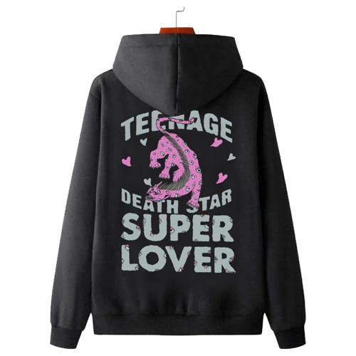 Sweater Hoodie Teenage Death Star - Super Lover Hoodie Bahan Cotton Fleece | Jumper & Zipper
