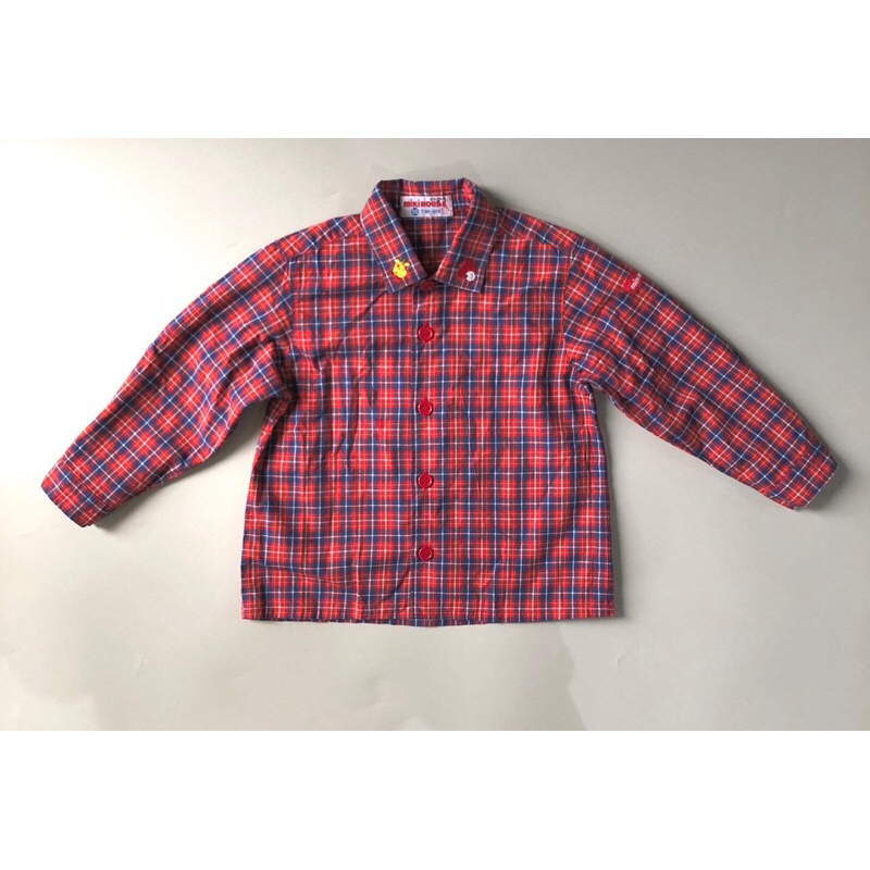 kemeja tartan Miki House size 90