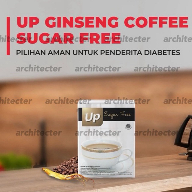 [FLASH SALE] UP GINSENG COFFE SUGAR FREE CNI KOPI GINSENG BEBAS GULA ISI 15 STIK ASLI ORIGINAL