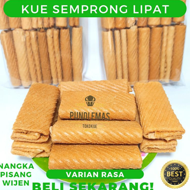 

DVG351 Terbaru Semprong Lipat Kue Semprong Dompet Terlaris Kiloan 25 Gram Roll