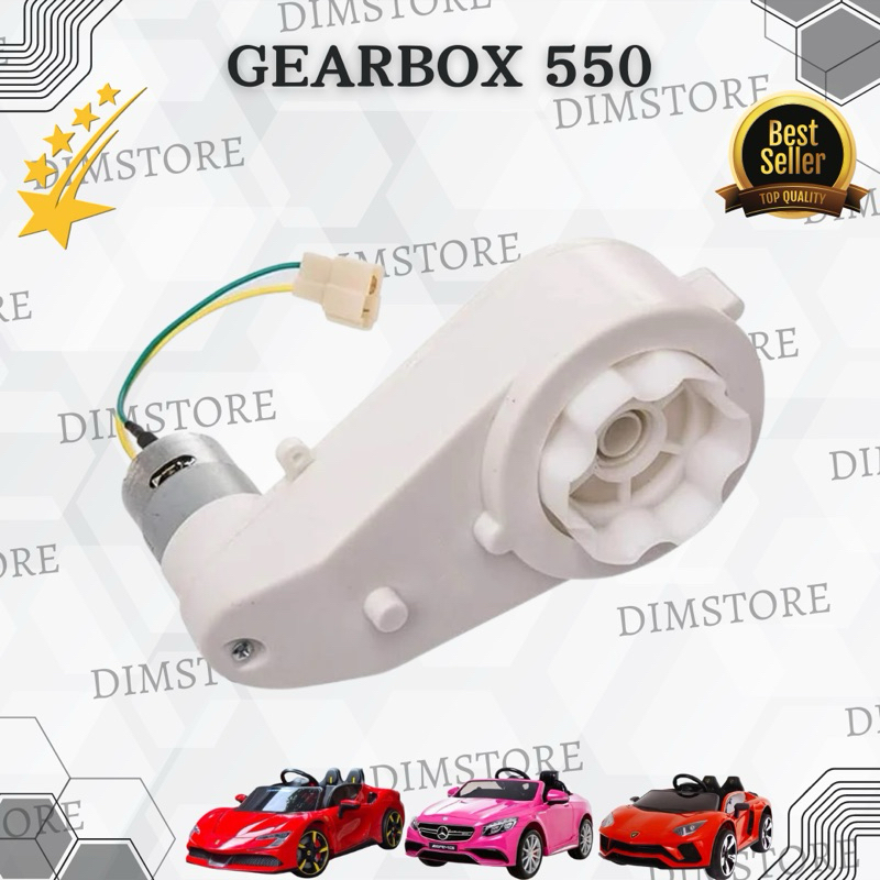 GEARBOX 550 RODA PENGGERAK MOBIL MOTOR MAINAN AKI ANAK GEARBOX MOBIL MOTOR MAINAN ANAK