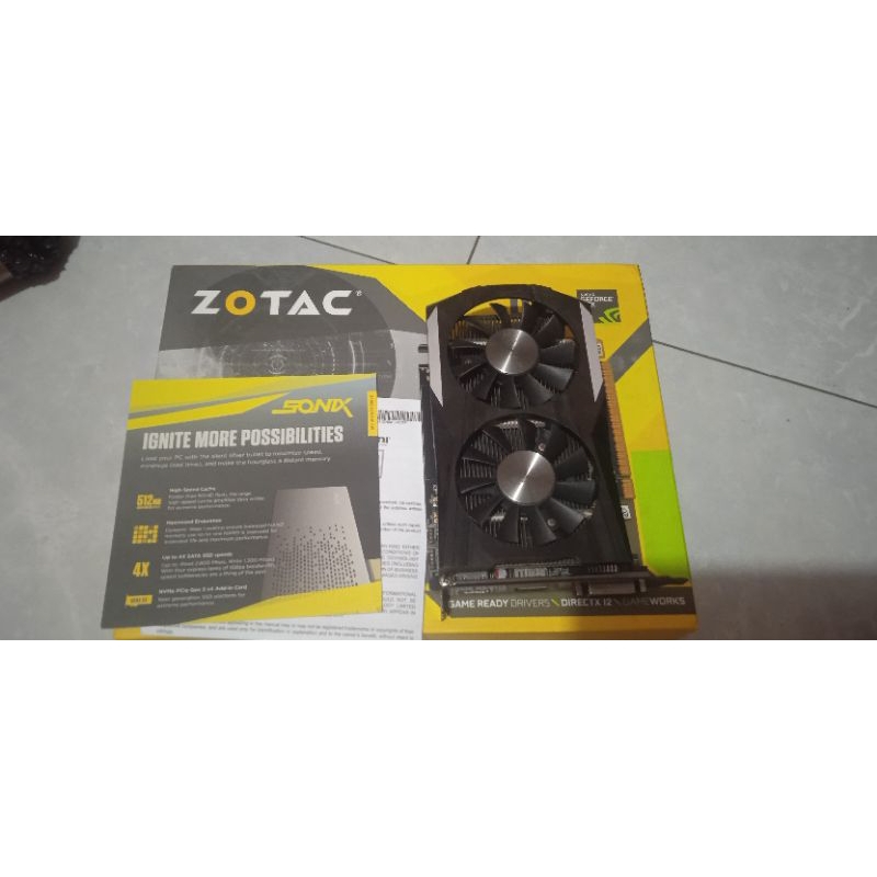 vga 4Gb nvidia Zotac GTX 1050Ti ddr5