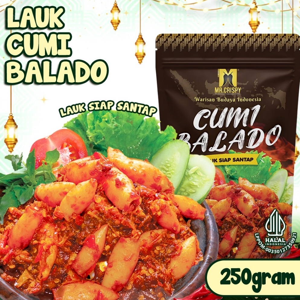 

RDF899 ORIGINAL LAUK CUMI BALADO IKAN BILIS BALADO IKAN GABUS BALADO MR CRISPY