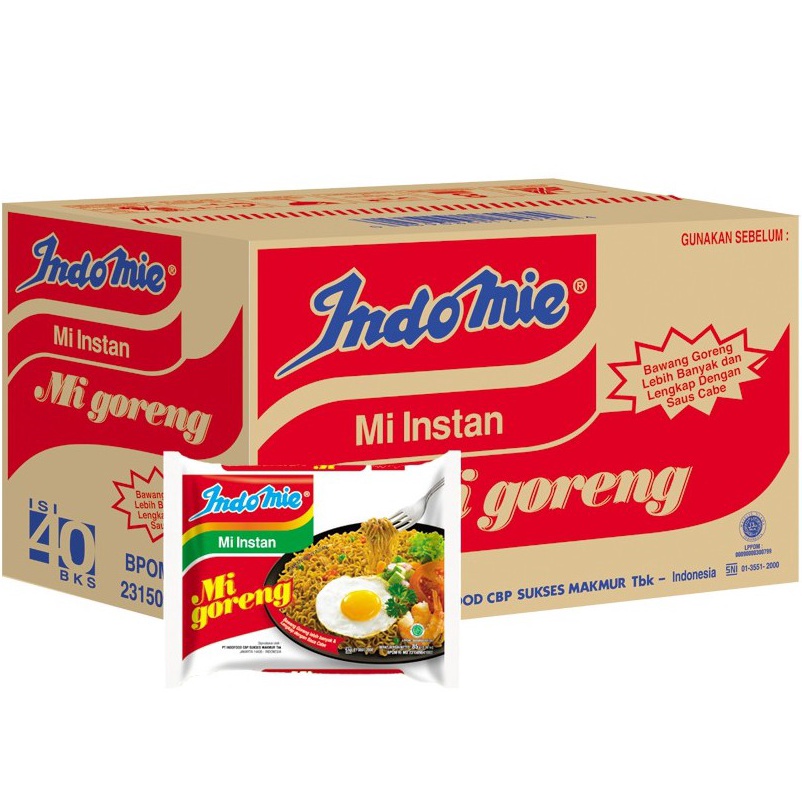 

GPK987 NEW Indomie GORENG 1 Karton isi 4