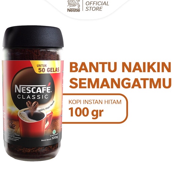 

JTR476 Ready Stok NESCAFE Classic Kopi Instan Kopi Hitam 1g Jar