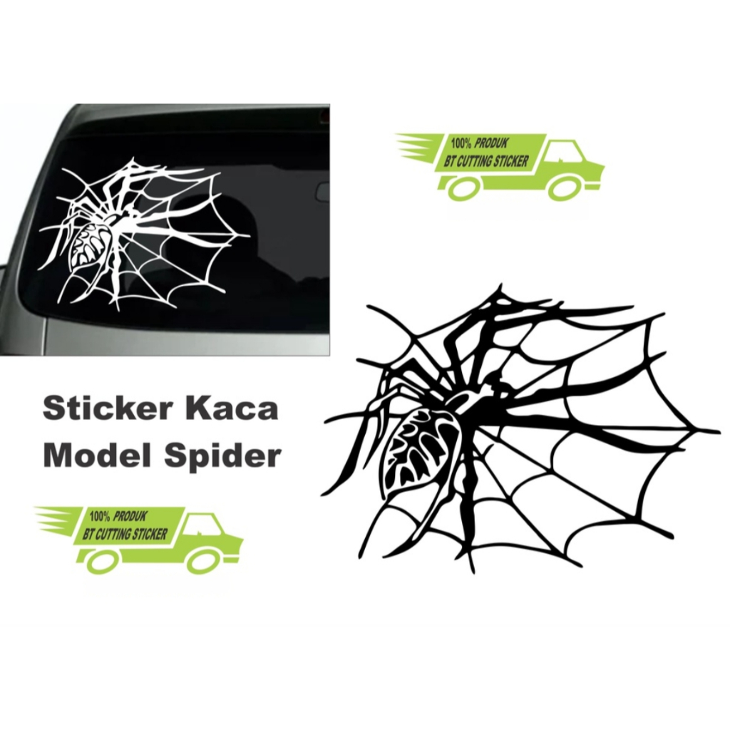 BT sticker kaca mobil sticker spider sticker kaca belakang mobil sticker laba laba sticker kaca mobi