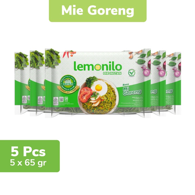 

BEX137 Ready Stok 5 Pcs Lemonilo Mie Instan Goreng 65g