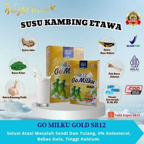 

Susu Kambing Etawa Bubuk Go Milku Gold SR12 Original 600gram