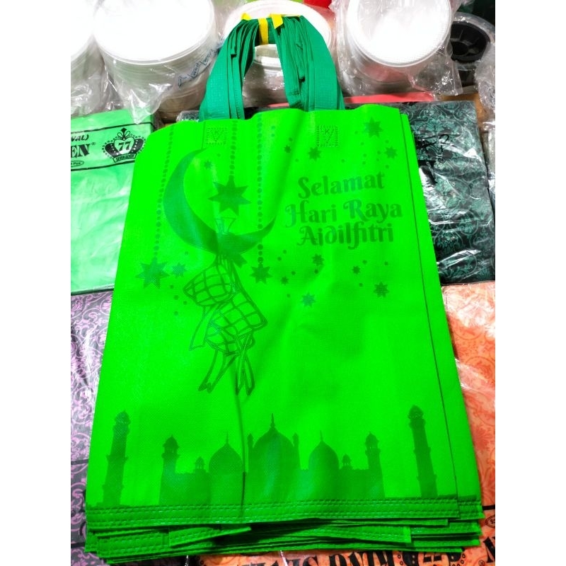 

tas spunbond idul Fitri 30 x 40 print 2 sisi