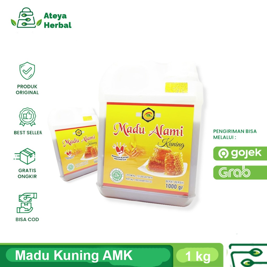 Madu Kuning Alami - AMK Madu Kuning Alami 1kg