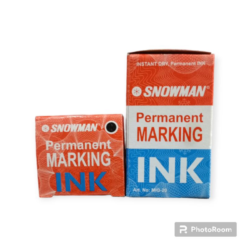 

isi tinta snowman permanen hitam