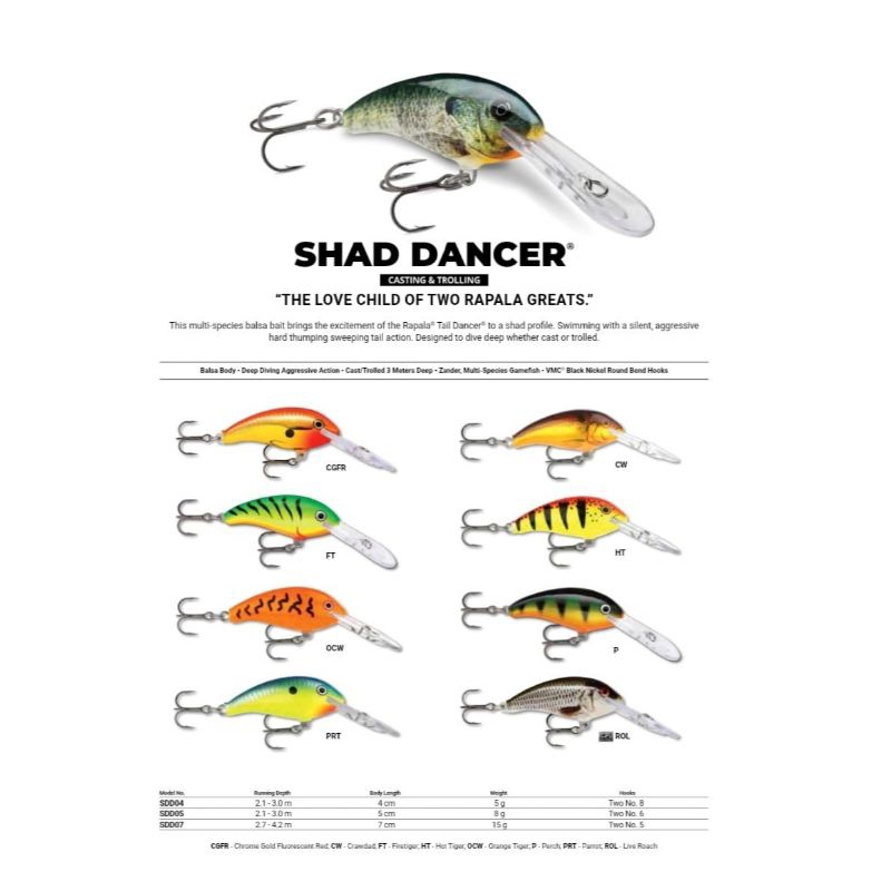 Lure Rapala Shad Dancer SDD-04
