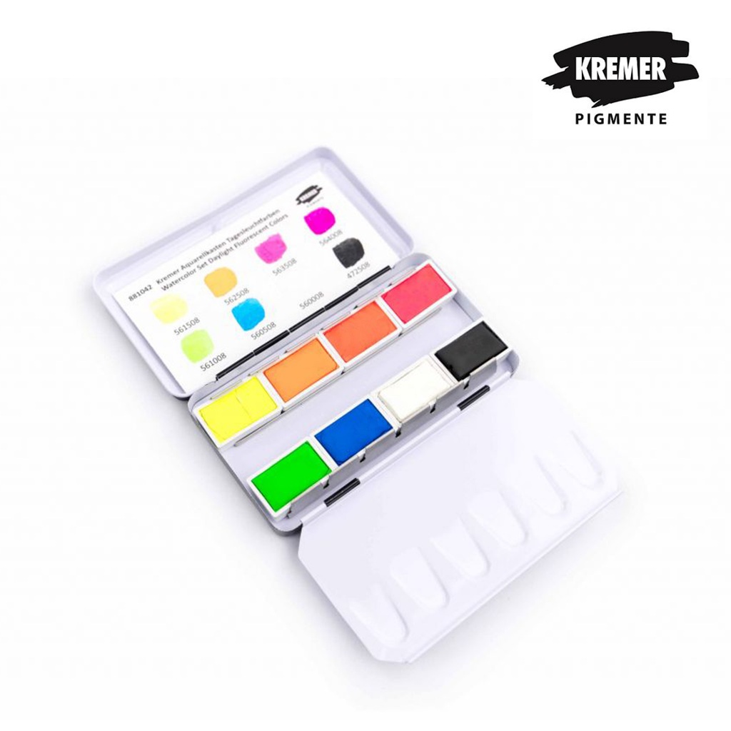 

KREMER WATERCOLOR SET FLUORESCENT COLORS – SMALL